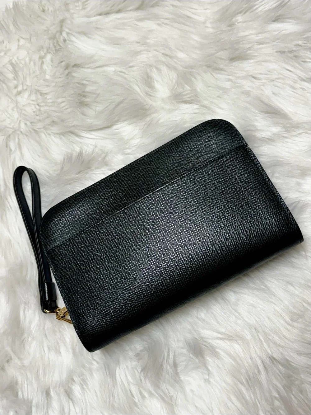Louis Vuitton Clutch Wrist Strap Dark Green Epi Orsay + Dust Bag Unisex 9x6x2”